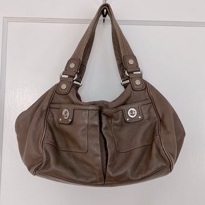 Marc by Marc Jacobs taupe leather hand bag